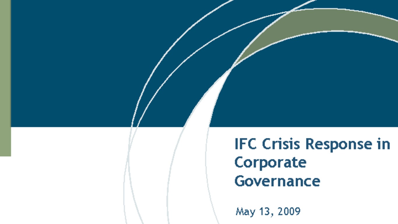 Seminario "Lecciones de la Crisis en los Gobiernos Corporativos". Presentación de David Karapetyan. 13 de mayo de 2009.