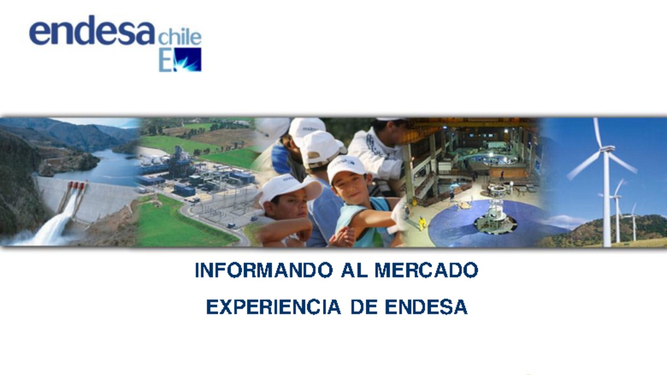 Seminario información privilegiada en Chile, jornada de reflexión, sede ICARE. Presentación "Informando al mercado, experiencia de Endesa", Mario Valcarce. 11 de octubre de 2007.