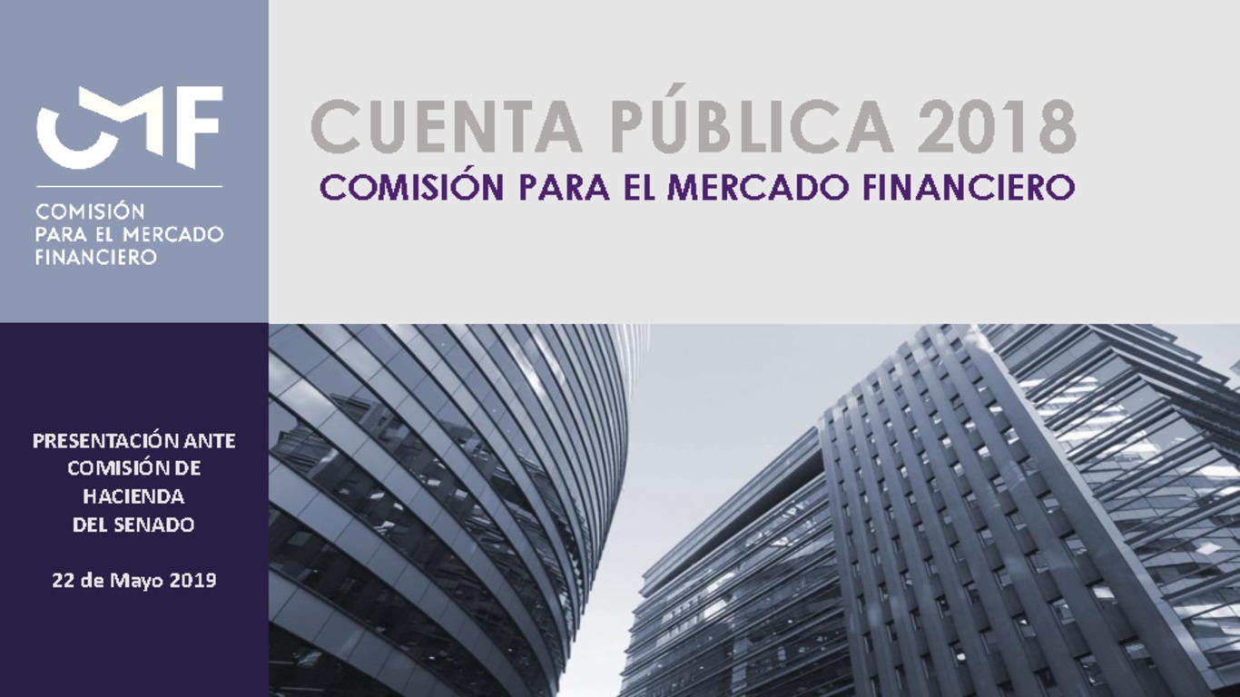 Primera Cuenta Pública de la Comisión para el Mercado Financiero (CMF) realizada ante la Comisión de Hacienda del Senado
