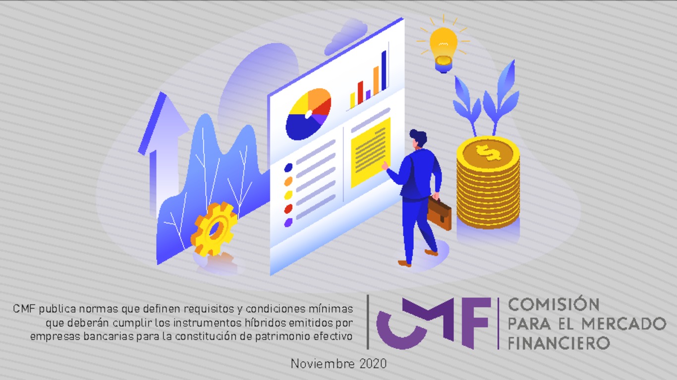 Presentación "CMF publica normas que definen requisitos y condiciones mínimas que deberán cumplir los instrumentos híbridos emitidos por empresas bancarias para la constitución de patrimonio efectivo"