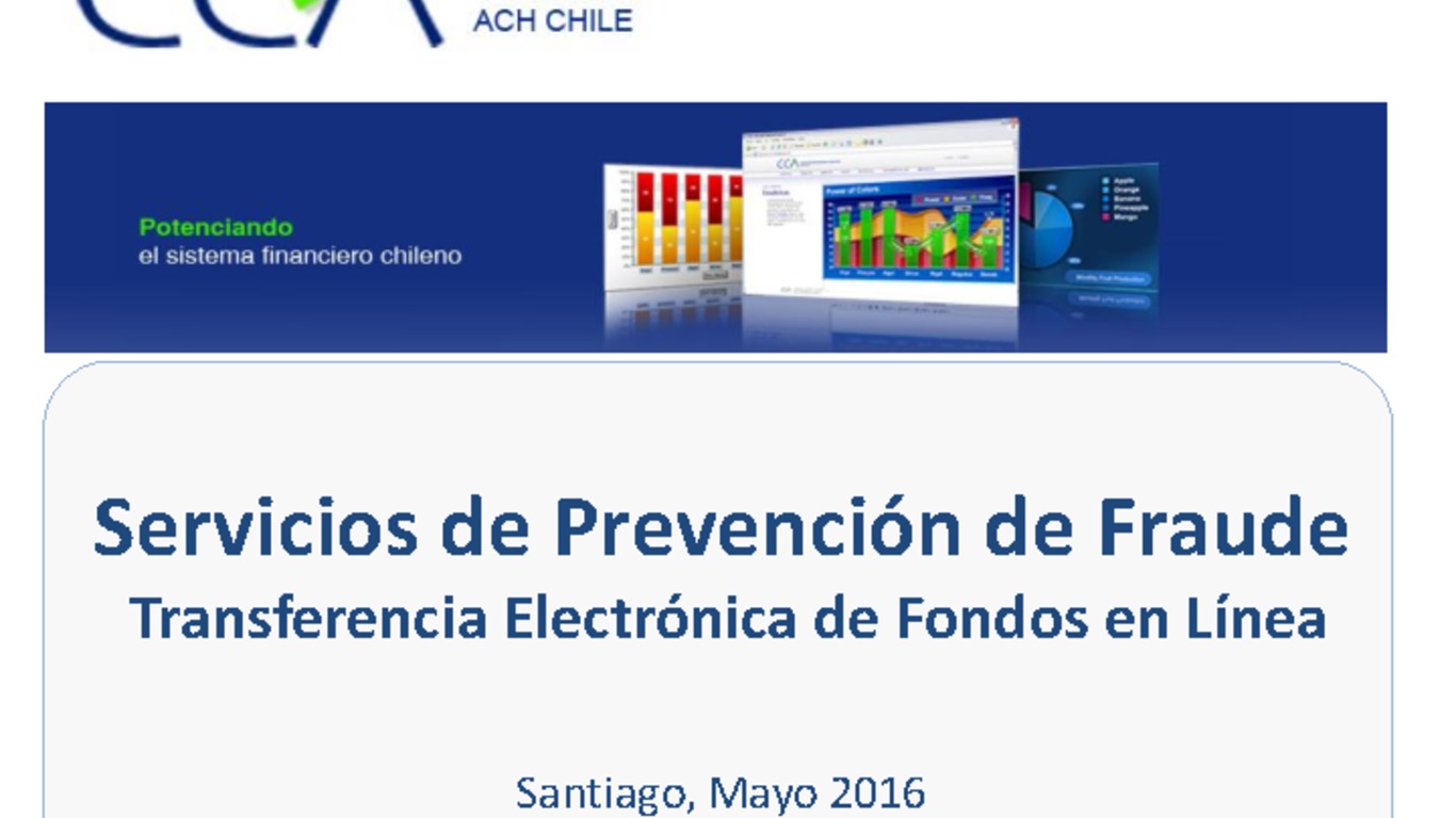 Conferencia Ciberseguridad. Presentación "Servicios de Prevención de Fraude en Transferencia Electrónica de Fondos en línea"
