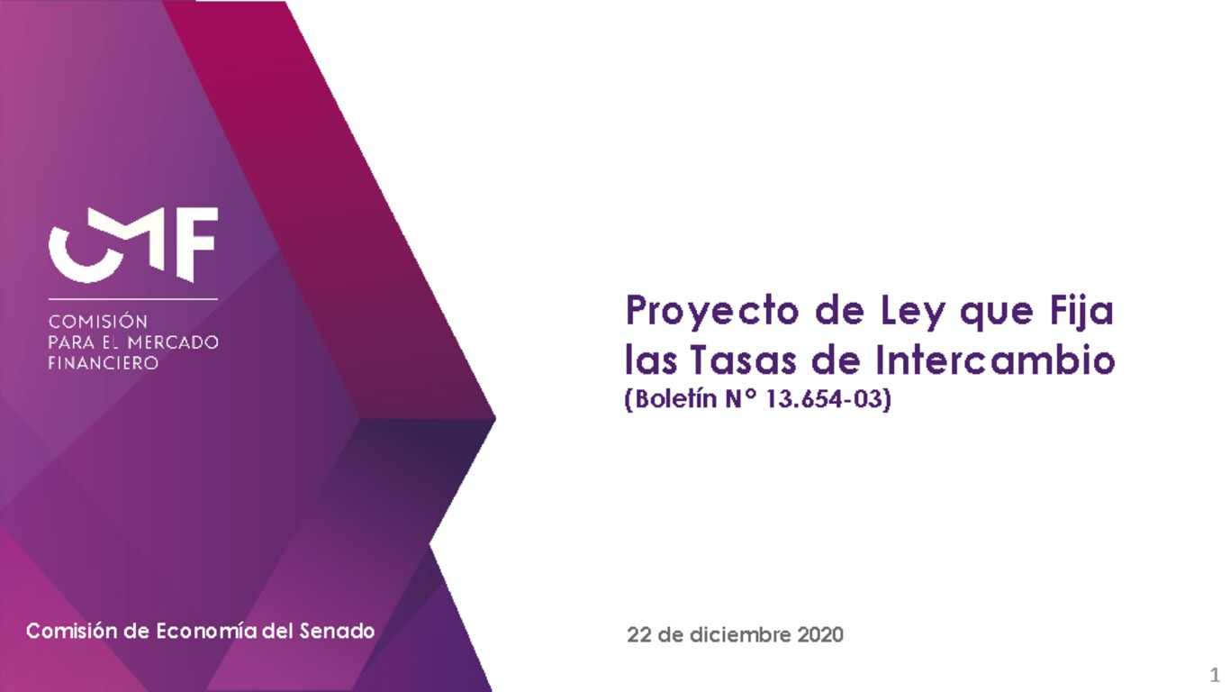 Presentación: Proyecto de Ley que Fija las Tasas de Intercambio - Joaquín Cortez Huerta