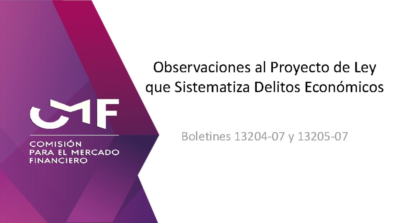 Presentación: "Observaciones al Proyecto de Ley que Sistematiza Delitos Económicos" - Mauricio Larraín