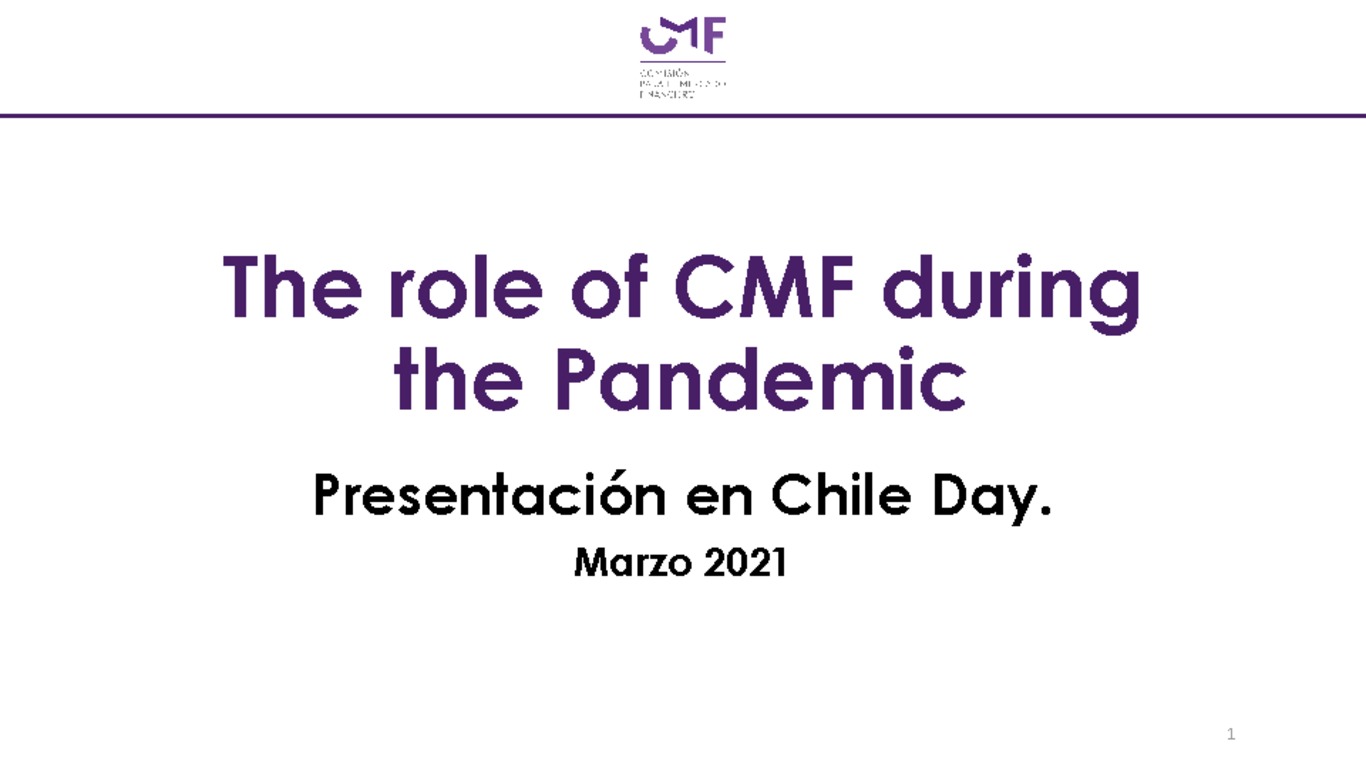 The role of CMF during the Pandemic - Presentación en Chile Day