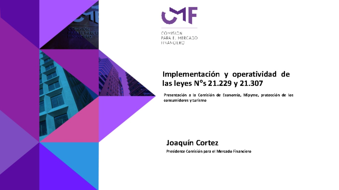 Presentación a la Comisión de Economía, Mipyme, protección de los consumidores y turismo - Joaquín Cortez