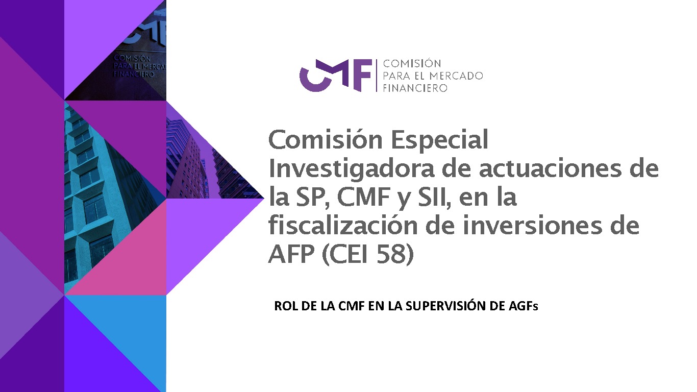 Comisión Especial Investigadora de actuaciones de la SP, CMF y SII, en la fiscalización de inversiones de AFP (CEI 58)