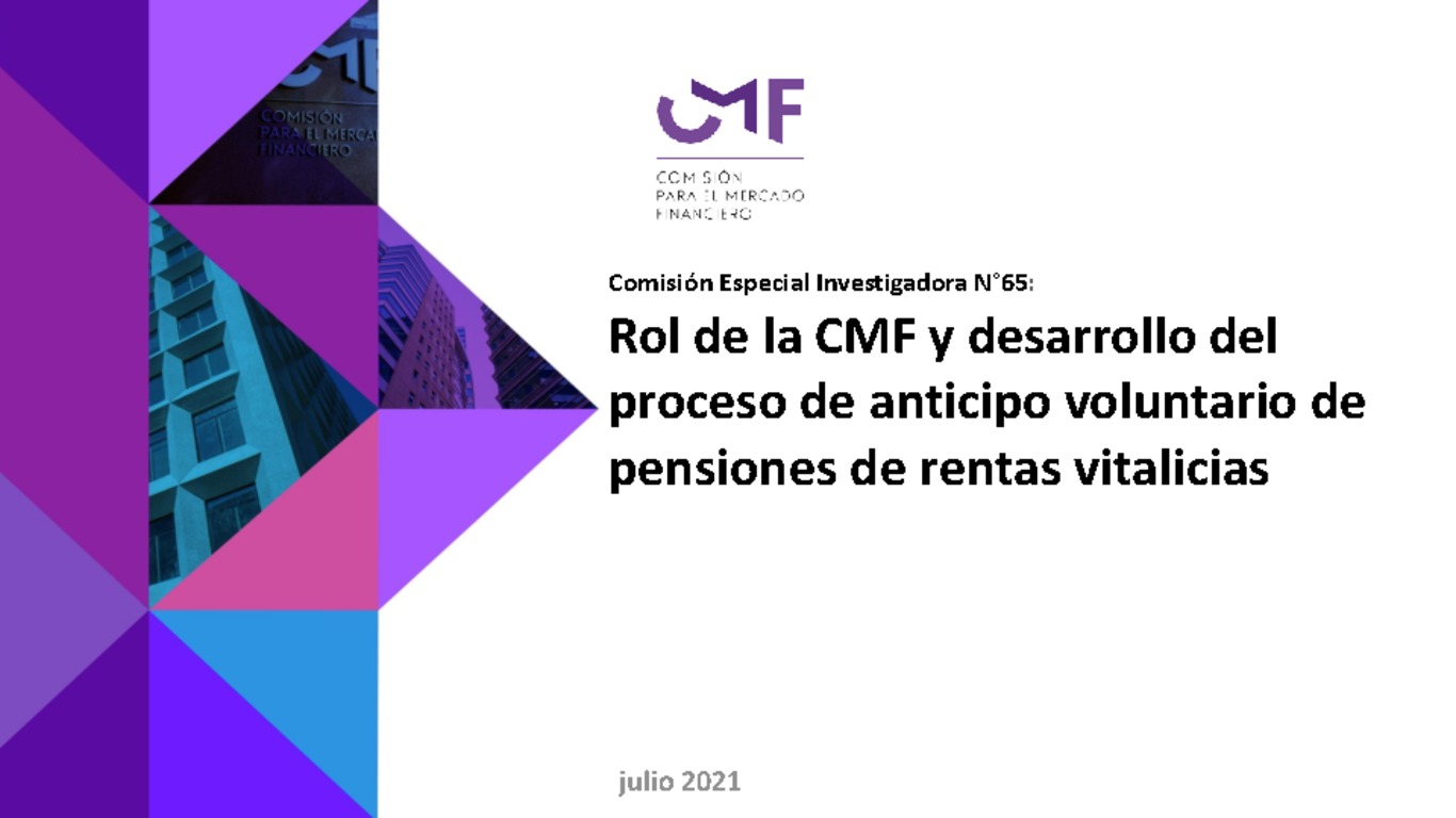 Rol de la CMF y desarrollo del proceso de anticipo voluntario de pensiones de rentas vitalicias