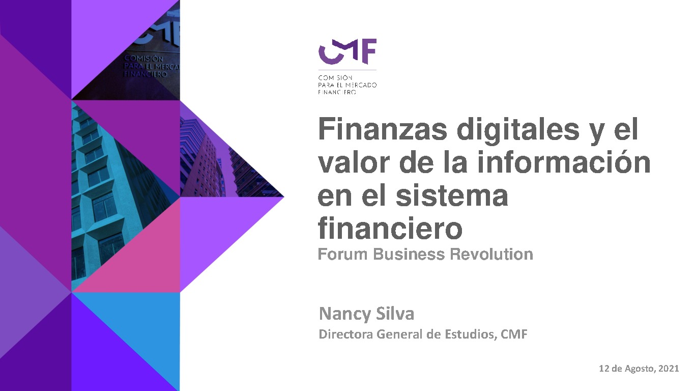 Finanzas digitales y el valor de la información en el sistema financiero - Forum Business Revolution
