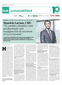 Mauricio Larraín: "El cambio climático está produciendo una reasignación de recursos en la economía"