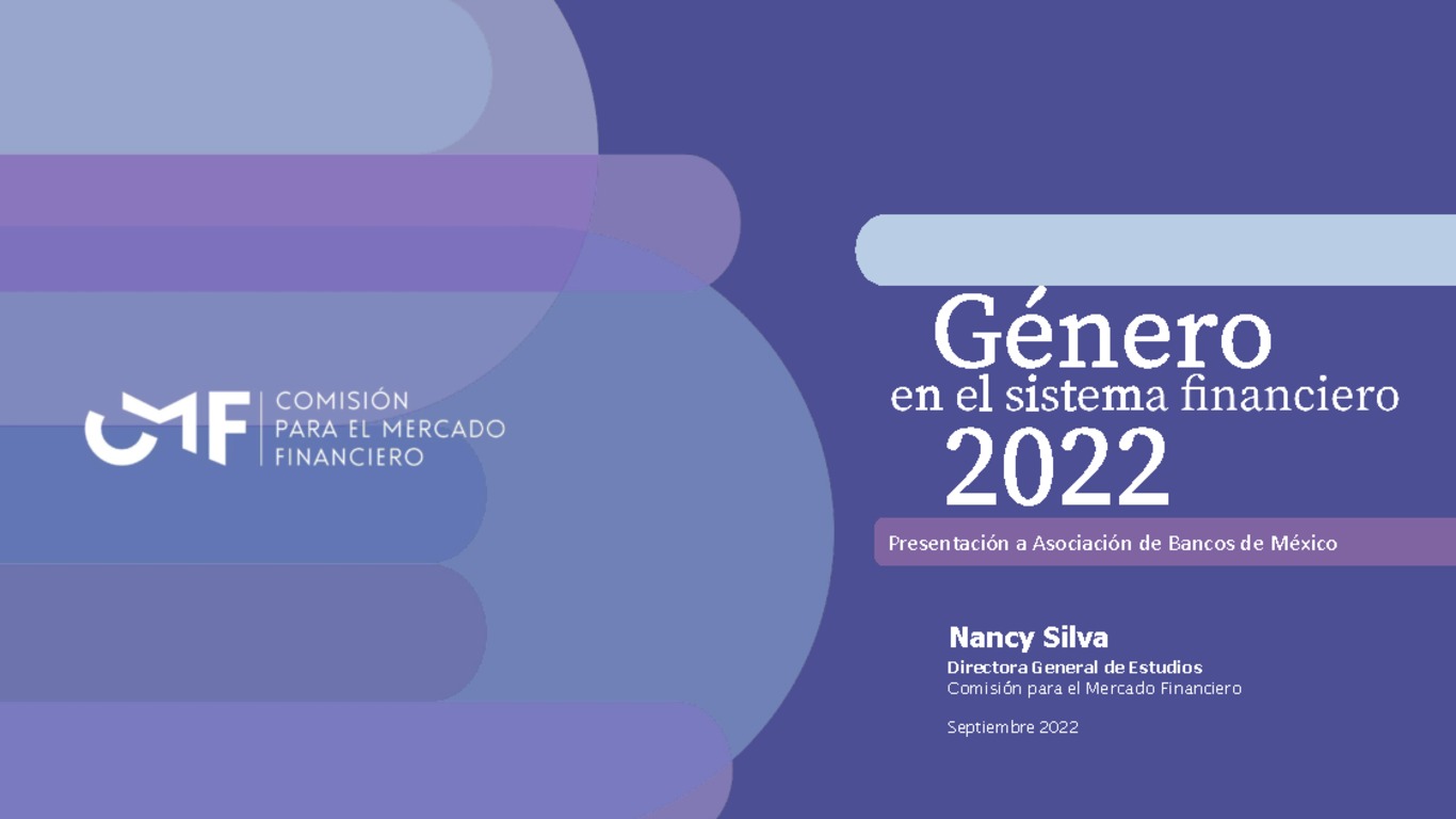 Presentación: Género en el Sistema Financiero 2022