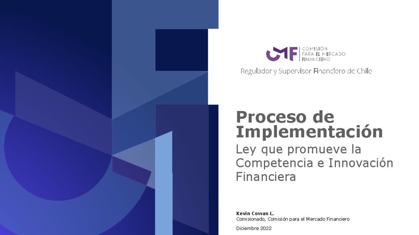 Presentación "Proceso de implementación de la Ley Fintec"