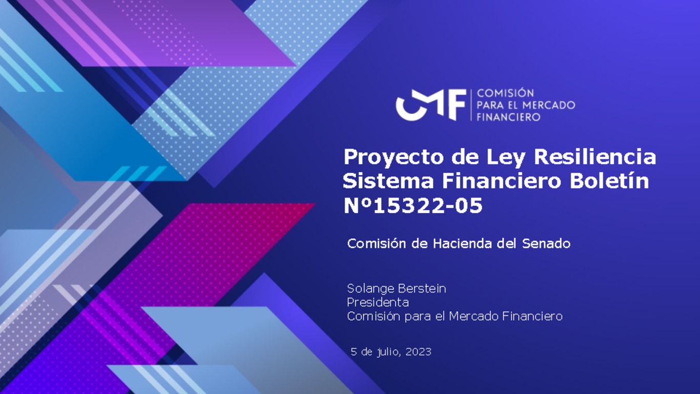 Proyecto de Ley Resiliencia Sistema Financiero Boletín Nº15322-05
