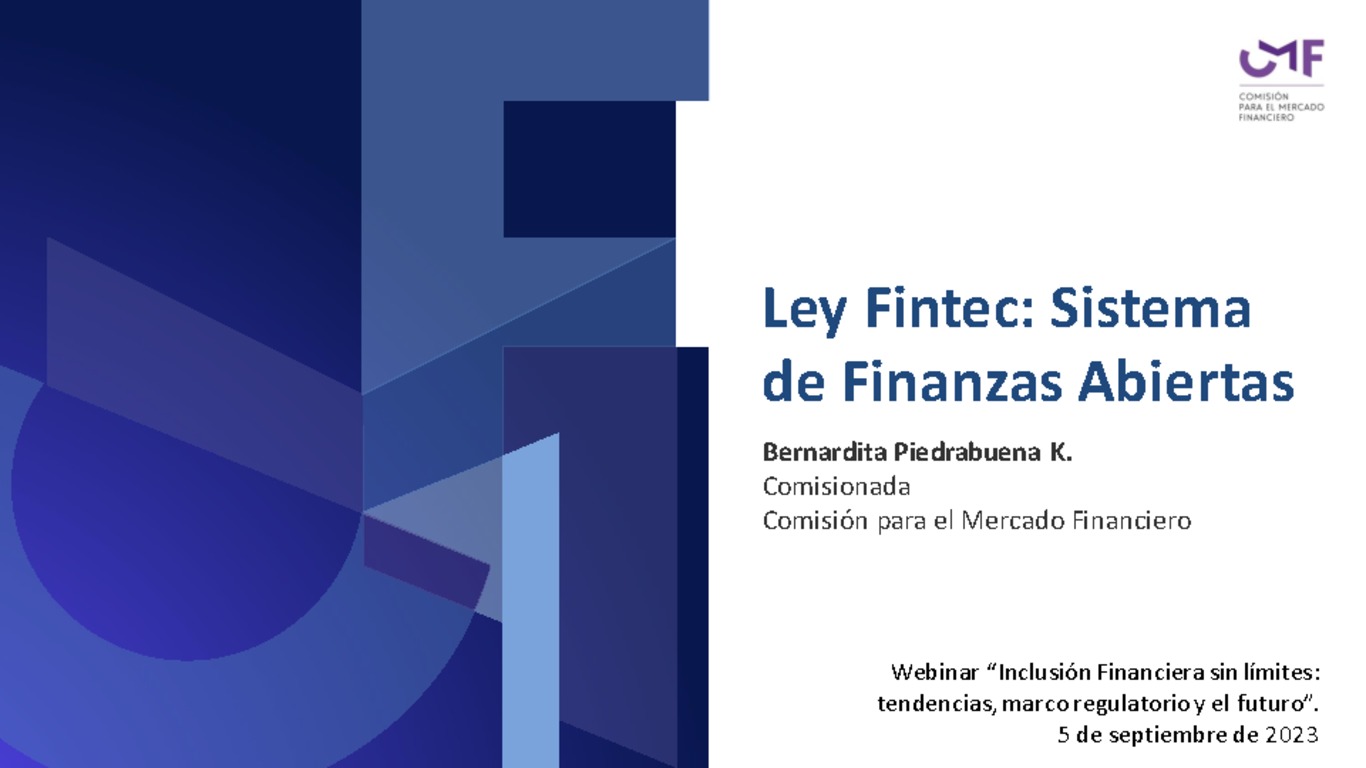 Ley Fintec: Sistema de Finanzas Abiertas