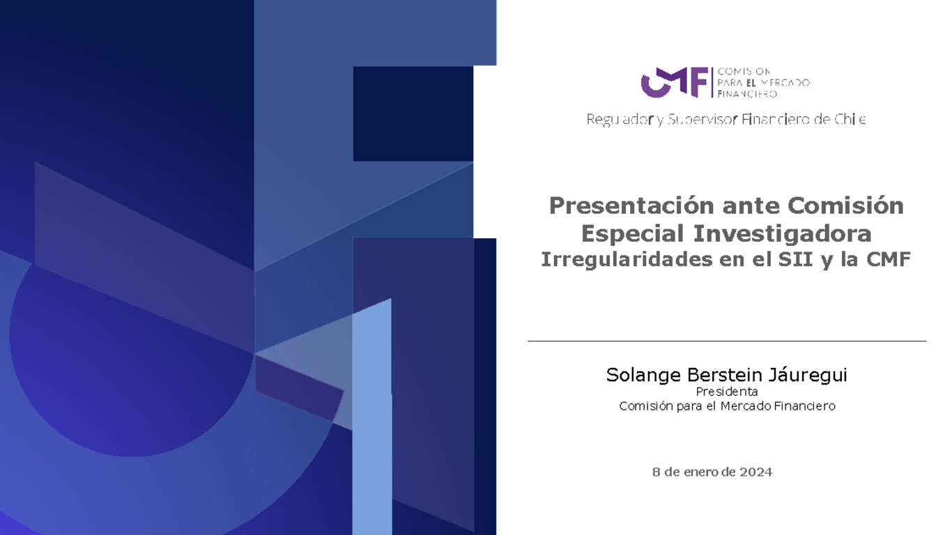 Presentación ante Comisión Especial Investigadora Irregularidades en el SII y la CMF