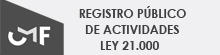 Registro Público de Actividades Registro Público de Actividades