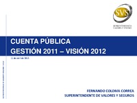 Cuenta pública 2011
