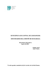 Suficiencia de capital de los bancos: Estándares del Comité de Basilea