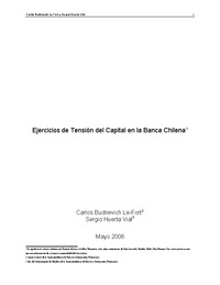 Documento: Ejercicios de Tensión del Capital en la Banca Chilena