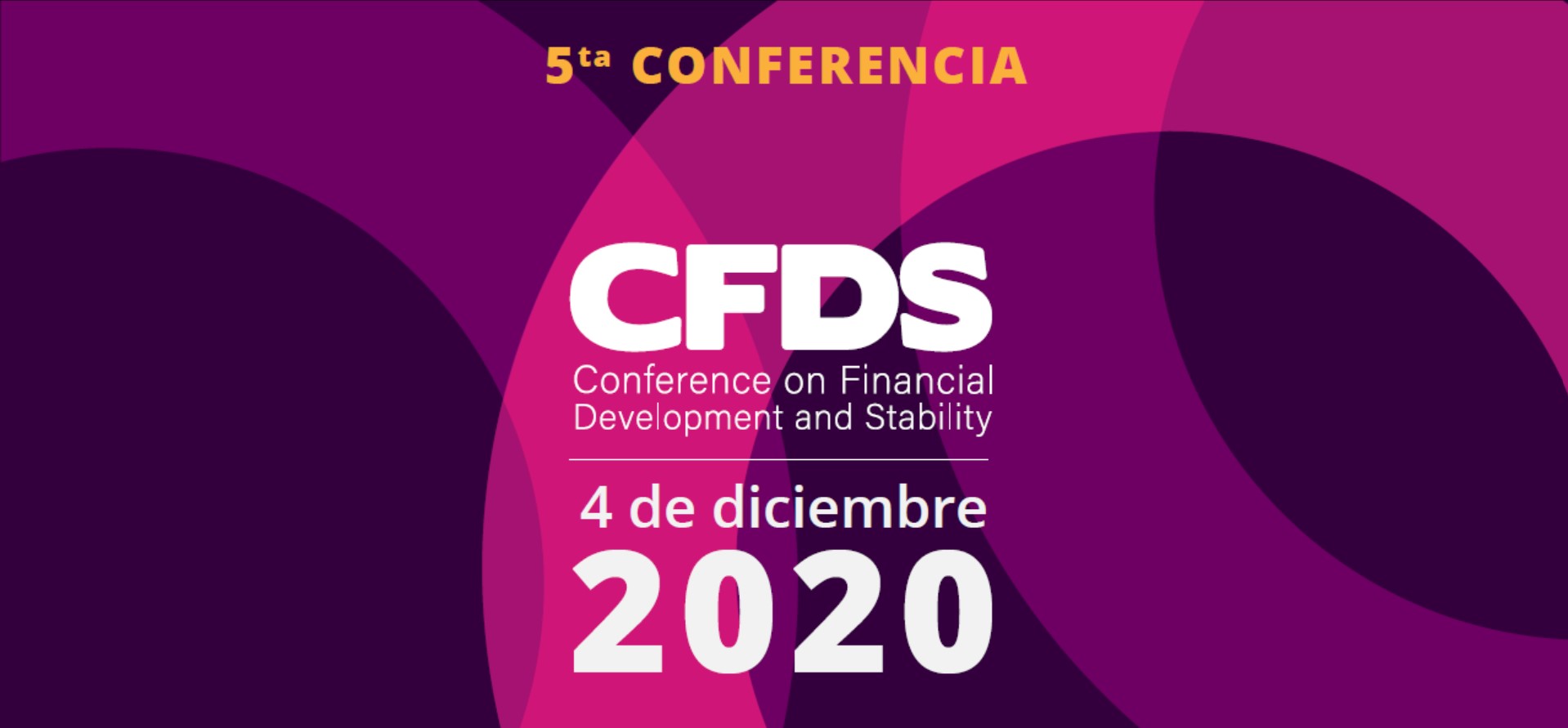 Logotipo de la Conferencia Desarrollo y Estabilidad Financiera (2020)