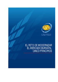 El Reto de Modernizar el Mercado bursátil: Cinco principios