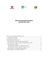 APV - Guía del Ahorrante