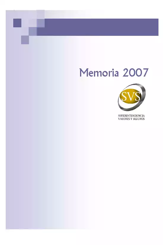 Memoria Anual 2007