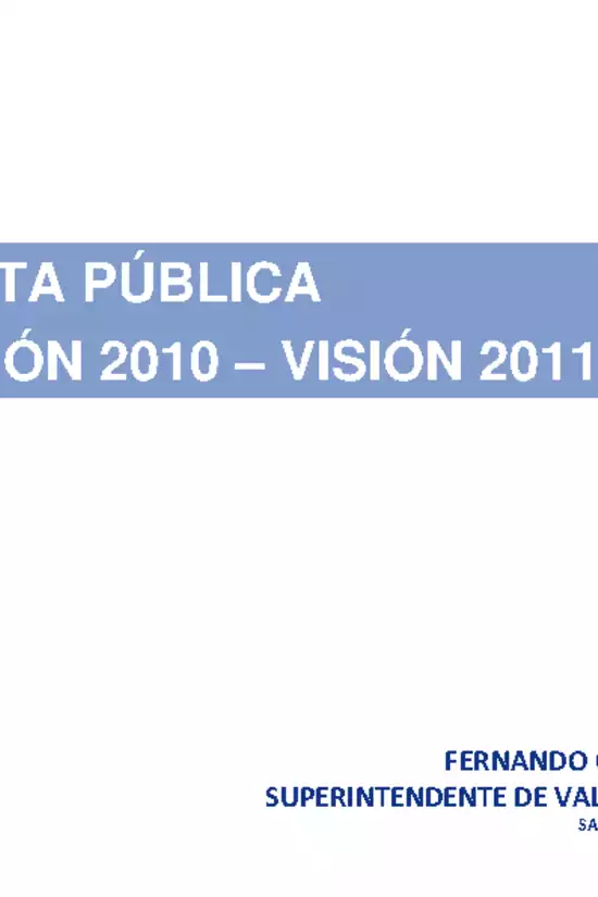 Cuenta pública 2010