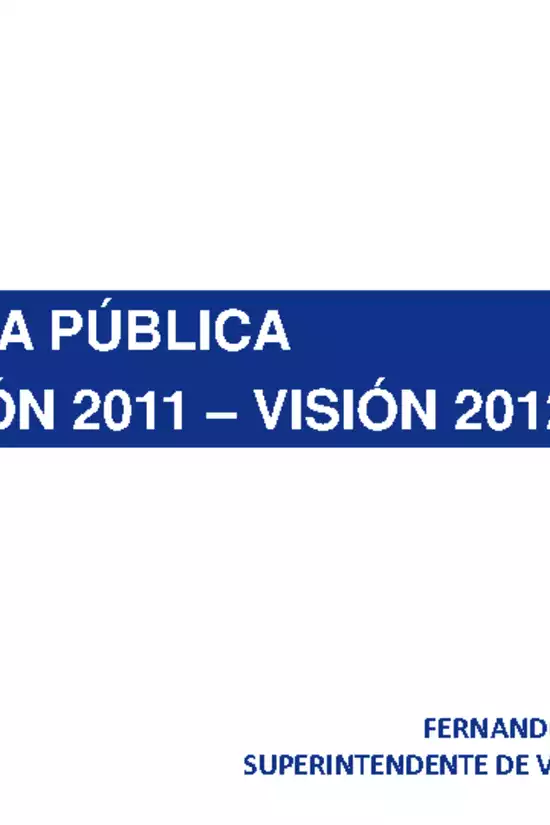 Cuenta pública 2011