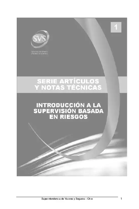 Serie de Estudios: Compensación y Liquidación de Valores y Gestión de Riesgos (Nota Técnica N° 2Introducción a la Supervisión basada en Riesgos (Nota Técnica N° 1)