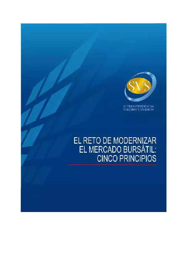El Reto de Modernizar el Mercado bursátil: Cinco principios