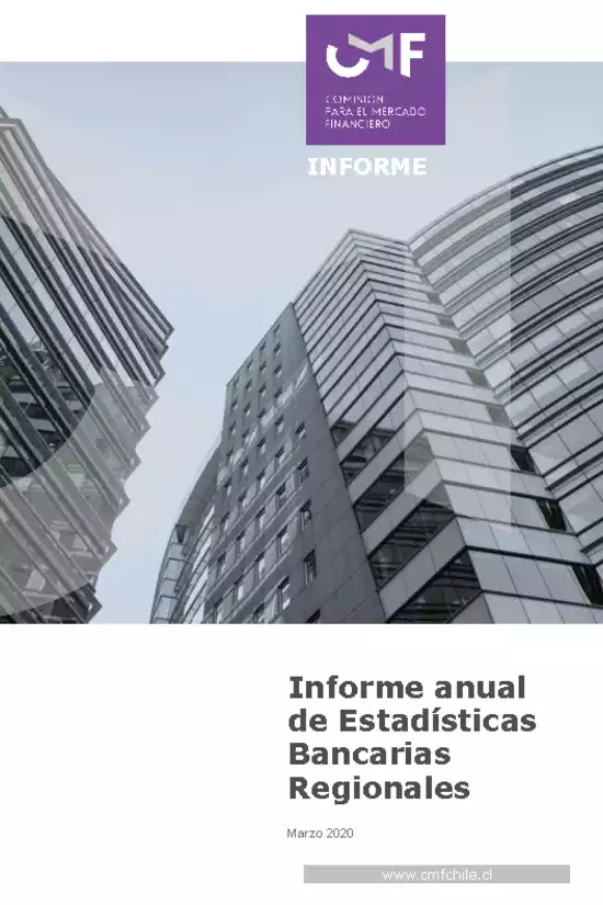 Informe Anual de Estadísticas Bancarias Regionales - Marzo 2020