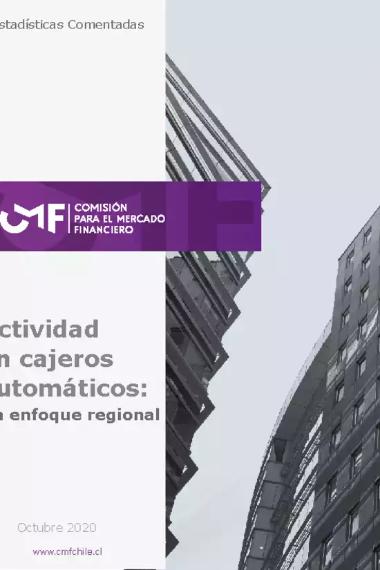 Actividad en cajeros automáticos: un enfoque regional - Octubre 2020