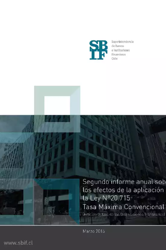 Segundo informe anual sobre los efectos de la aplicación de la Ley N° 20.715 - Año 2016
