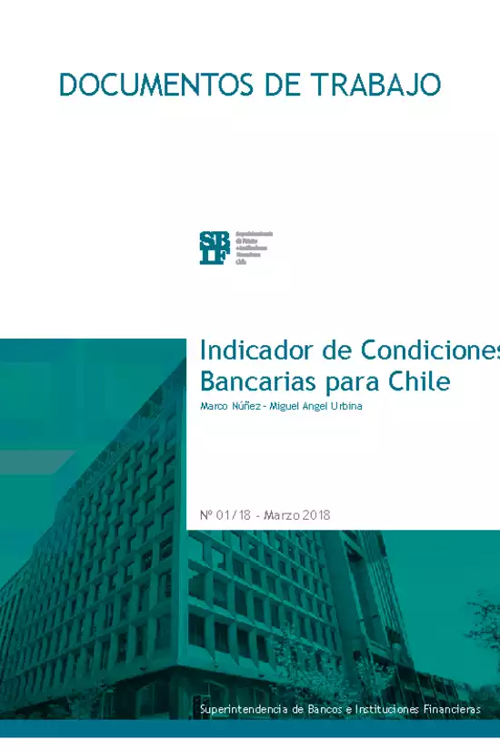 Documento de Trabajo: Indicador de Condiciones Bancarias para Chile