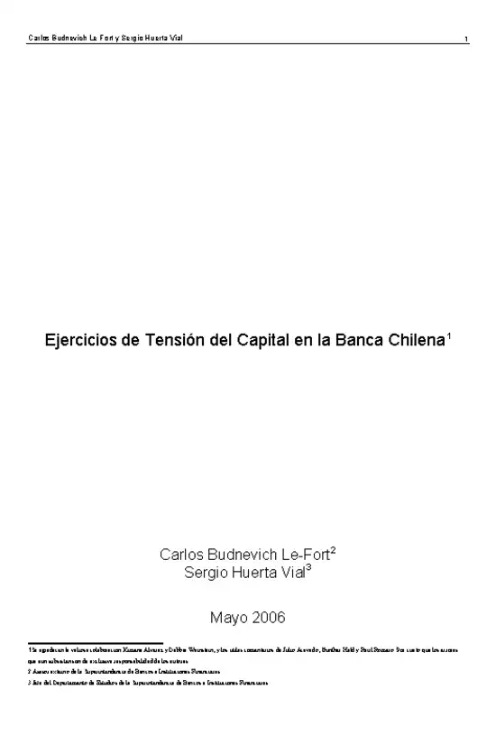 Documento: Ejercicios de Tensión del Capital en la Banca Chilena