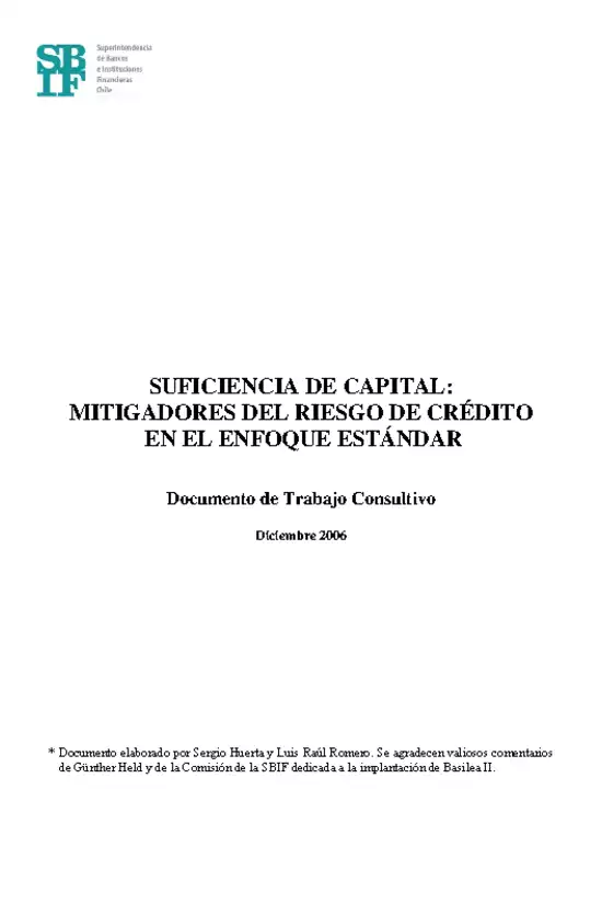 Mitigadores del riesgo de crédito en el enfoque estándar