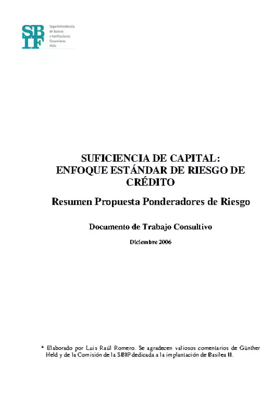 Enfoque estándar de riesgo de crédito