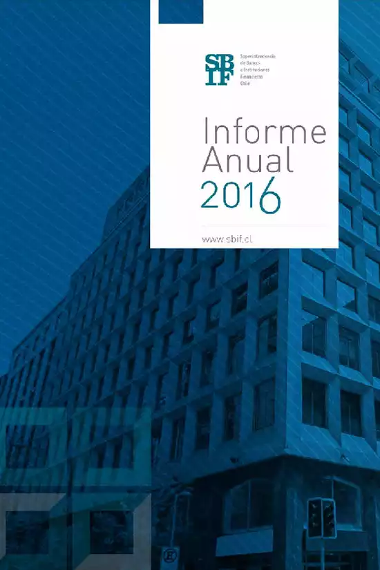 Informe anual 2016 SBIF