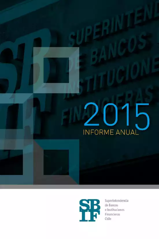 Informe anual 2015 SBIF