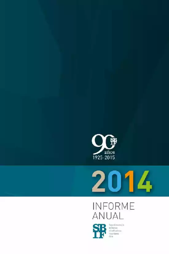 Informe anual 2014 SBIF