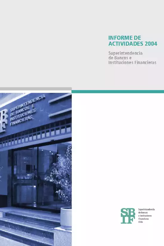 Informe anual 2004 SBIF