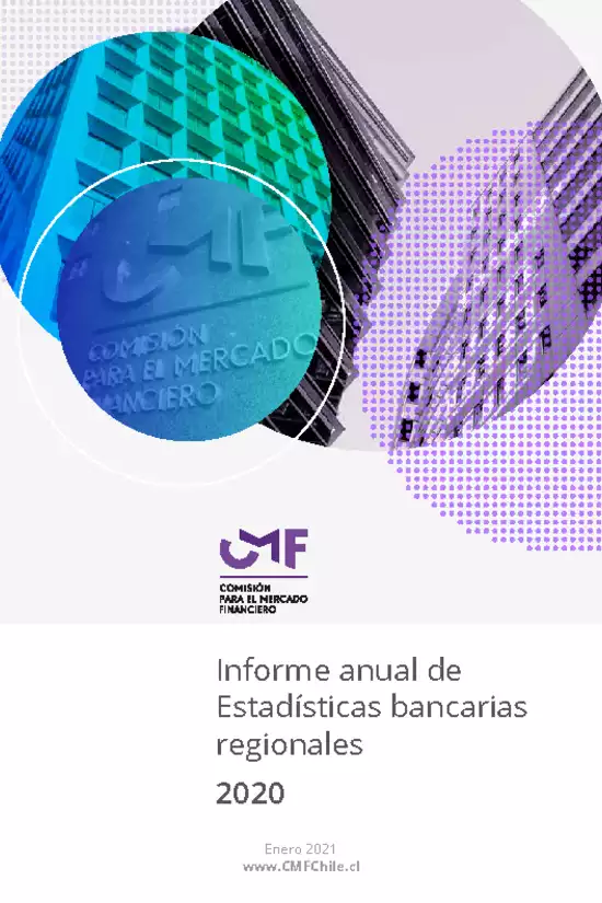 Informe Anual de Estadísticas Bancarias Regionales - Enero 2021