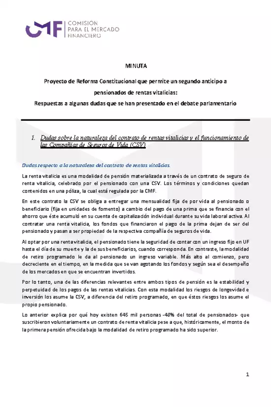 Minuta Comisión de Constitución, Legislación, Justicia y Reglamento