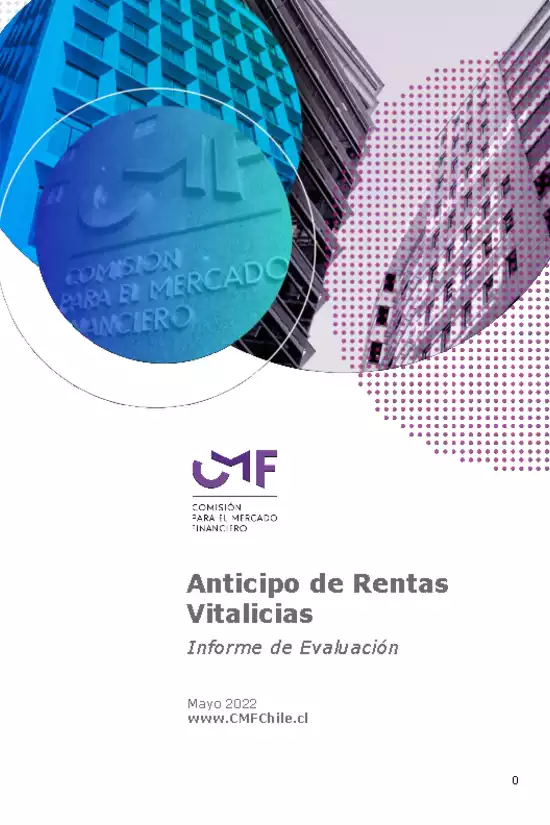 Anticipo de Rentas Vitalicias - Informe de Evaluación