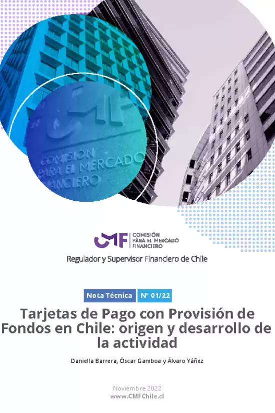 Tarjetas de Pago con Provisión de Fondos en Chile: Origen y desarrollo de la actividad