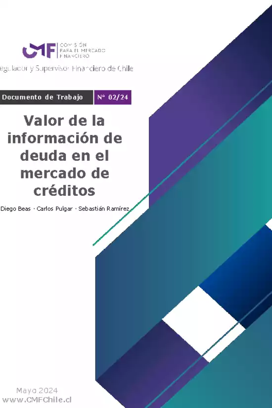 Documento de Trabajo N° 02/24:Valor de la información de deuda en el mercado de créditos