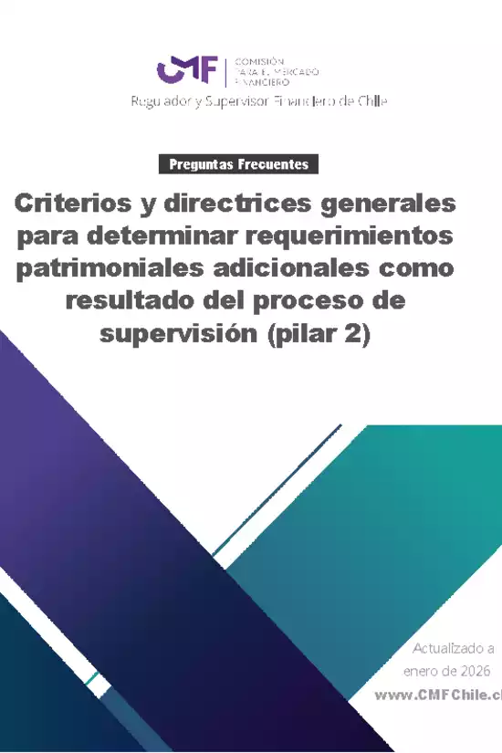 Basilea III - Preguntas frecuentes - Criterios y directrices generales para determinar requerimientos patrimoniales adicionales como resultado del proceso de supervisión (Pilar 2)