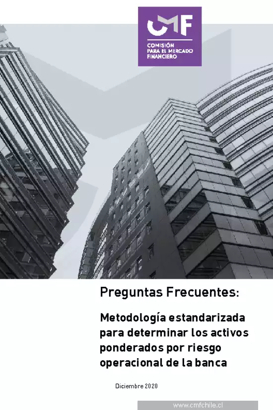 Capítulo 21-8. Preguntas Frecuentes "Metodología estandarizada para determinar los activos ponderados por riesgo operacional de la banca"