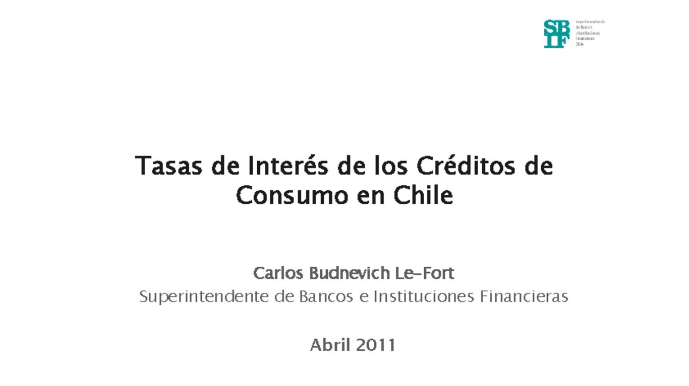 Presentación del Superintendente en Comisión de Hacienda de la Cámara