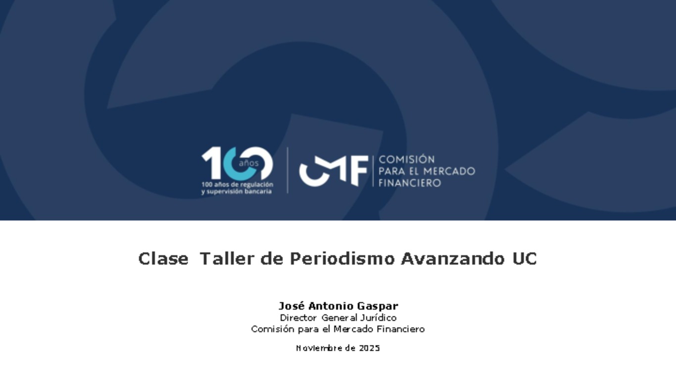 Clase Taller de Periodismo Avanzando UC